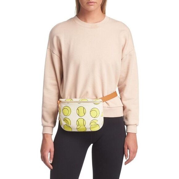 NWT'S Clare V Tennis Balls Belt Bag Neutral Color Sold Out! - Picture 2 of 7